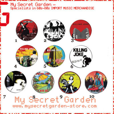 Killing Joke - Requiem, Eighties, What's This For...! Pinback Button Badge Set ( or Hair Ties / 4.4 cm Badge / Magnet / Keychain Set )